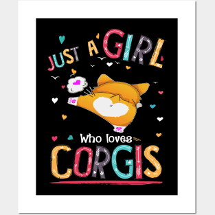 Just A Girl Who Loves Corgi (85) Posters and Art